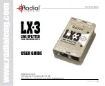 Radial Engineering LX-3 User Manual preview