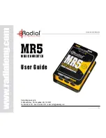 Предварительный просмотр 1 страницы Radial Engineering MR5 User Manual