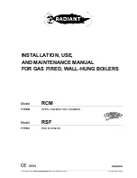 Radiant RCM Installation, Use And Maintenance Manual preview