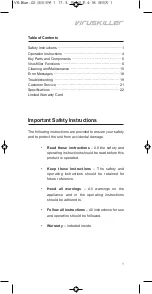 Preview for 2 page of Radic8 VIRUSKILLER VK-blue User'S Manual & Instructions