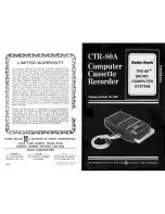 Предварительный просмотр 1 страницы Radio Shack CTR-80A Manual