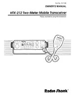 Radio Shack HTX-212 Owner'S Manual preview