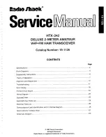 Radio Shack HTX-242 Service Manual предпросмотр