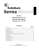 Radio Shack HTX-400 Service Manual preview