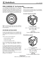 Preview for 1 page of Radio Shack PRO-CSW1000 Owner'S Manual