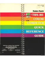 Radio Shack TRS-80 Quick Reference Manual предпросмотр