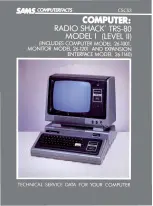 Radio Shack TRS-80 Technical Service Data preview