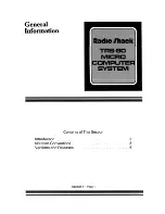 Preview for 7 page of Radio Shack TRS-80 Trsdos & Disk Basic Reference Manual