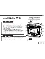 Radio Thermostat CT30 Install Manual предпросмотр