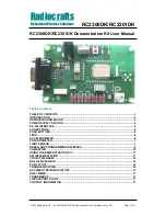 Radiocrafts RC2300DK User Manual предпросмотр