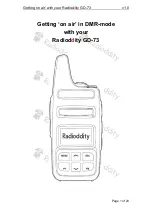 Radioddity GD-73 Series Manual preview