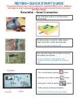 Preview for 1 page of Radiodetection rd7000+ Quick Start Manual