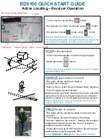 Preview for 3 page of Radiodetection RD8100 Quick Start Manual