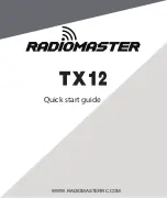 RadioMaster TX12 Quick Start Manual preview