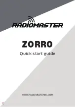 RadioMaster Zorro Quick Start Manual preview