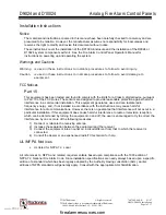 Preview for 1 page of Radionics D9024 Installation Instructions Manual