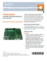 Preview for 1 page of RadiSys CE915GM Quick Start Manual