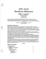 RadiSys EPC-31 Hardware Reference Manual preview