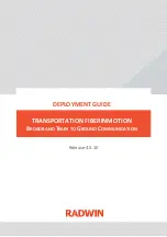 Radwin Transportation FiberinMotion Deployment Manual preview
