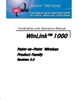 Preview for 1 page of Radwin WinLink 1000 Installation And Operation Manual