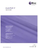 Preview for 121 page of Rae AutoRAE 2 User Manual