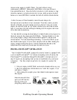 Preview for 7 page of Rail King Crusader Operating Instructions Manual