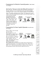 Preview for 21 page of Rail King Crusader Operating Instructions Manual