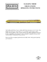 Preview for 1 page of Rail King M10000 Operating Instructions Manual