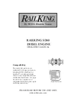 Preview for 1 page of Rail King SD60 Operator'S Manual