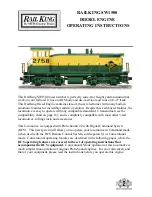 Preview for 1 page of Rail King SW 1500 Freight Set Operating Instructions Manual