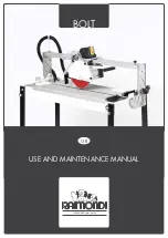 RAIMONDI BOLT Use And Maintenance Manual preview