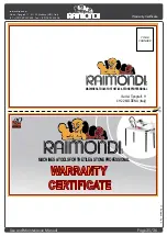 Preview for 35 page of RAIMONDI BOLT Use And Maintenance Manual