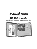 Rain Bird ESP-LXD Installation, Programming & Operation Manual preview