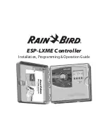 Предварительный просмотр 1 страницы Rain Bird ESP-LXME Installation, Programming & Operation Manual