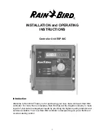 Предварительный просмотр 1 страницы Rain Bird ESP-MC Installation And Operating Instructions Manual