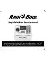 Rain Bird SST-900i Operation Manual preview