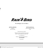 Preview for 20 page of Rain Bird STP-400i Installation, Programming & Operation Manual