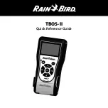 Preview for 1 page of Rain Bird TBOS-II Quick Reference Manual