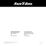 Preview for 8 page of Rain Bird TBOS-II Quick Reference Manual