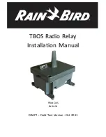 Rain Bird TBOS Installation Manual preview