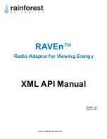 Rainforest Automation RAVEn Xml Api Manual preview