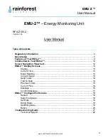 Preview for 3 page of rainforest EMU-2 User Manual