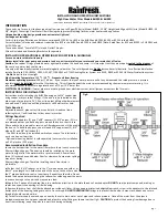 Preview for 1 page of Rainfresh BH010 Installation And Operating Instructions