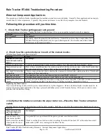 Предварительный просмотр 1 страницы RainTracker RT-40A Troubleshooting Procedure