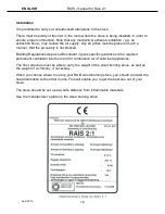 Предварительный просмотр 10 страницы RAIS 2:1 Instructions For Installation, Use And Maintenance Manual