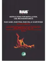 RAIS GABO Instructions For Installation, Use And Maintenance Manual preview