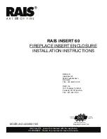 Preview for 1 page of RAIS INSERT 60 Nstallation Instructions And