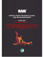 RAIS Q20 Instructions For Installation, Use And Maintenance Manual preview
