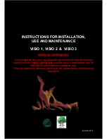 Preview for 1 page of RAIS VISIO 1 Instructions For Installation, Use And Maintenance Manual