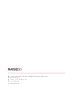 Preview for 31 page of RAISE 3D Pro2 Series Quick Start Manual